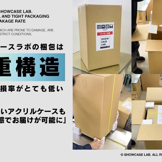 ショーケースラボの特徴【梱包が「二重構造」だから安心かつ安全なお届けが可能】